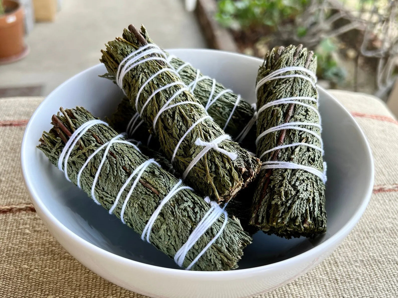 Cedar Smudge Stick, 4” Cedar for Cleansing,  Insence Burner Energy Healing, Meditation, and Clearing Negative Energy