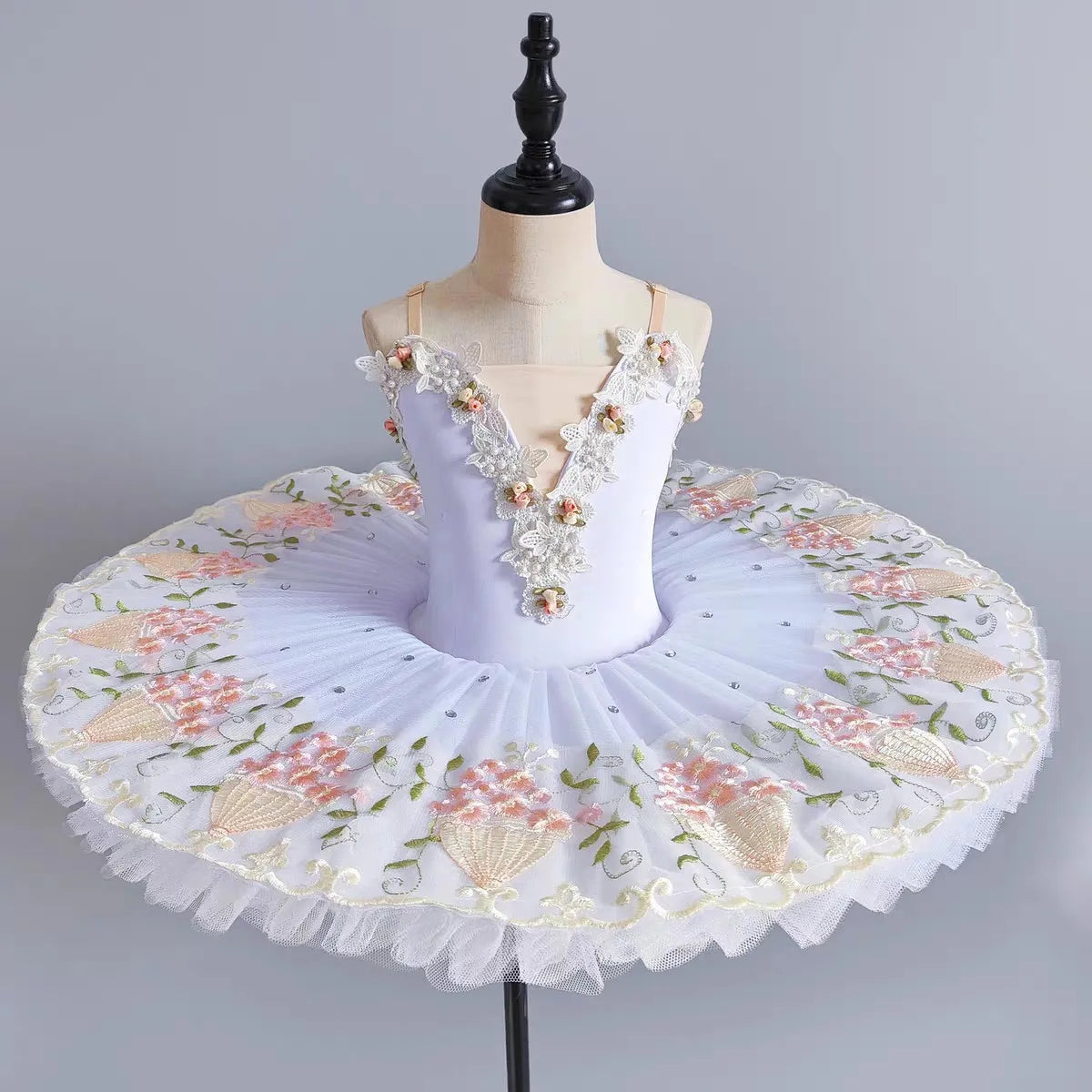 Princess Girls Ballet Dress Kids Camisole Tutu Skirted Leotard Children Professional Stage Performance Gown Dance Wear Outfits