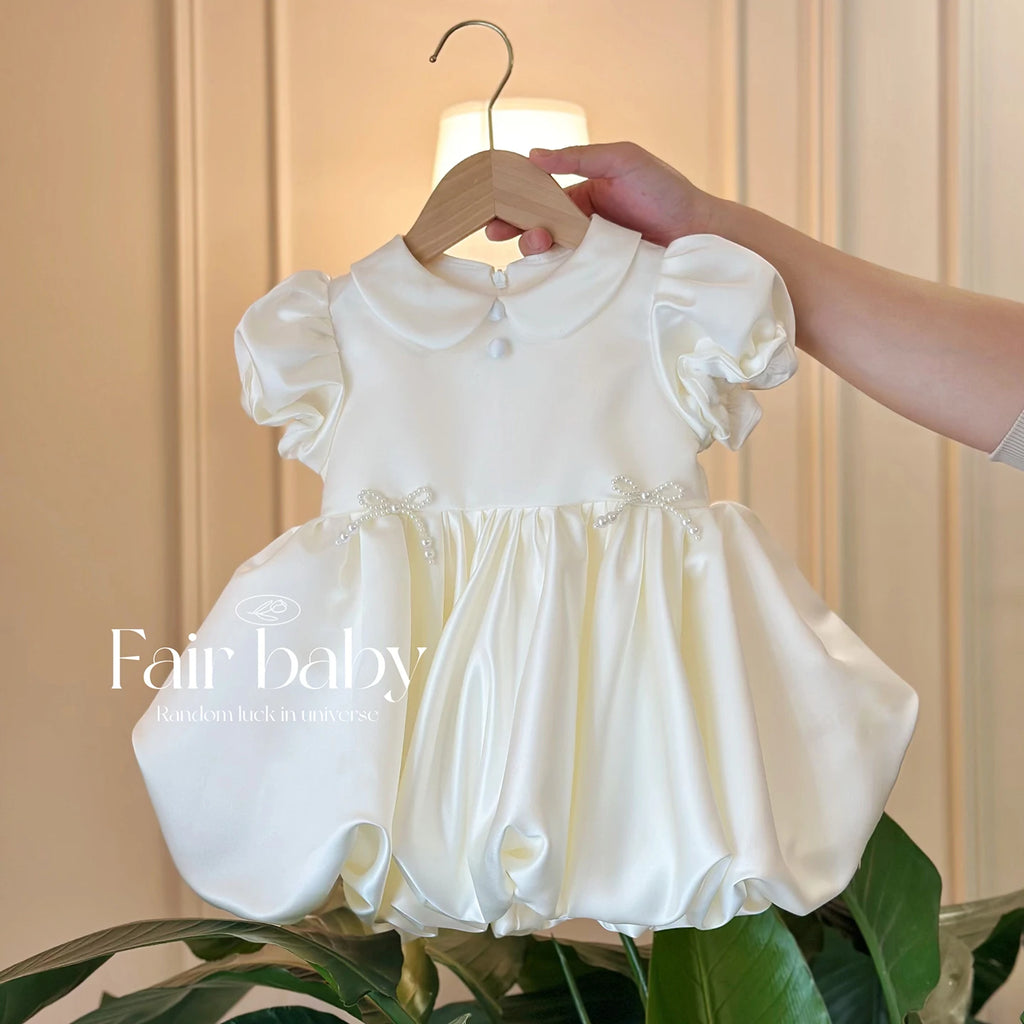 Baby Girls 1st Birthday Dress Toddler Princess Tutu Gown Infant Baptism Christening Outfits Flower Girl Wedding Party Vestidos