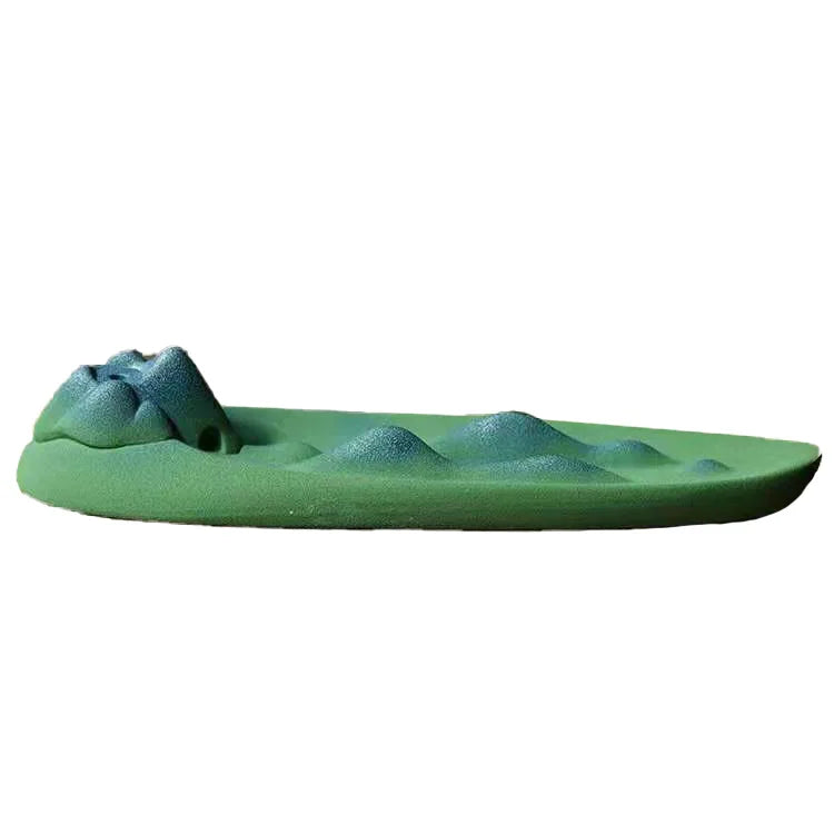 Zen Ceramic Incense Art Piece - Multi-Use Backflow Incense Holder & Fragrance Diffuser for Home Meditation