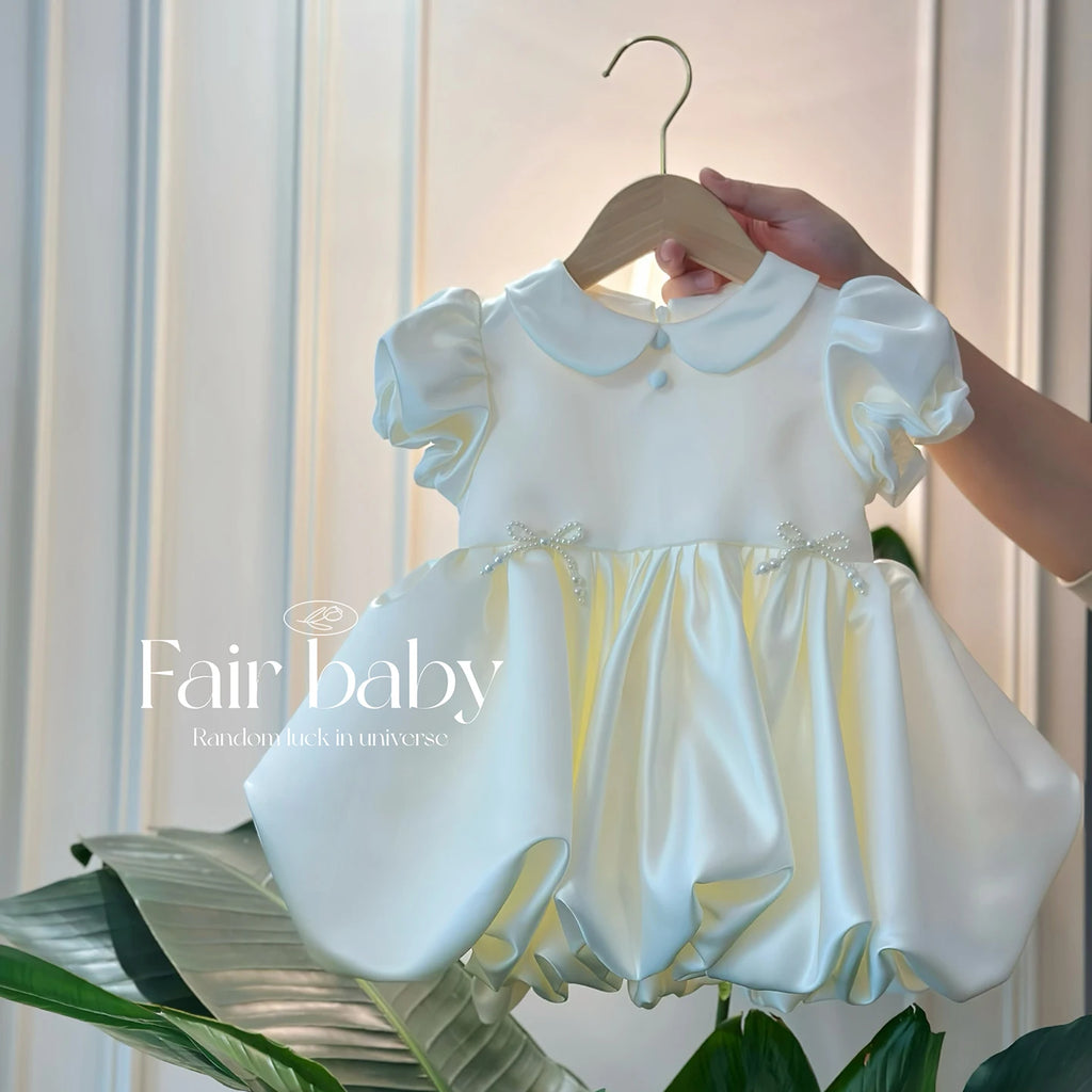 Baby Girls 1st Birthday Dress Toddler Princess Tutu Gown Infant Baptism Christening Outfits Flower Girl Wedding Party Vestidos