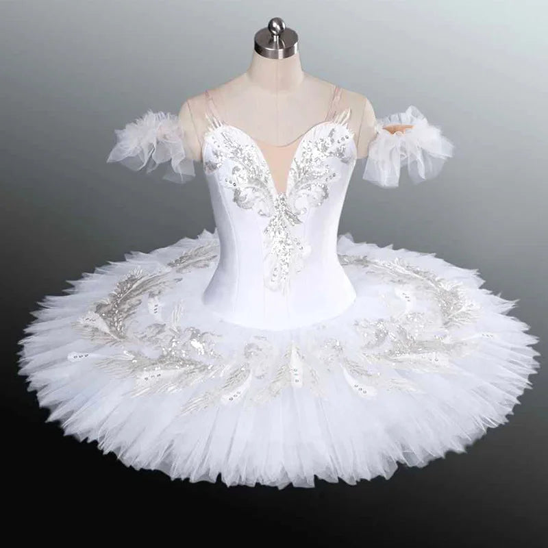 Sweet Repertoire Ballet Tutu Dress Kids Dreamy Stage Performance Outfits Children Elegant Puffy Mesh Dance Wear Princess Gown