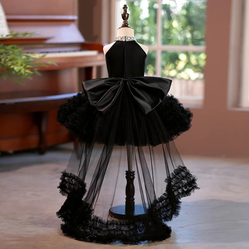 Girls Luxury Evening Gown Kids Princess Dress for Host Catwalk Show Children Piano Performance Outfits Vestidos