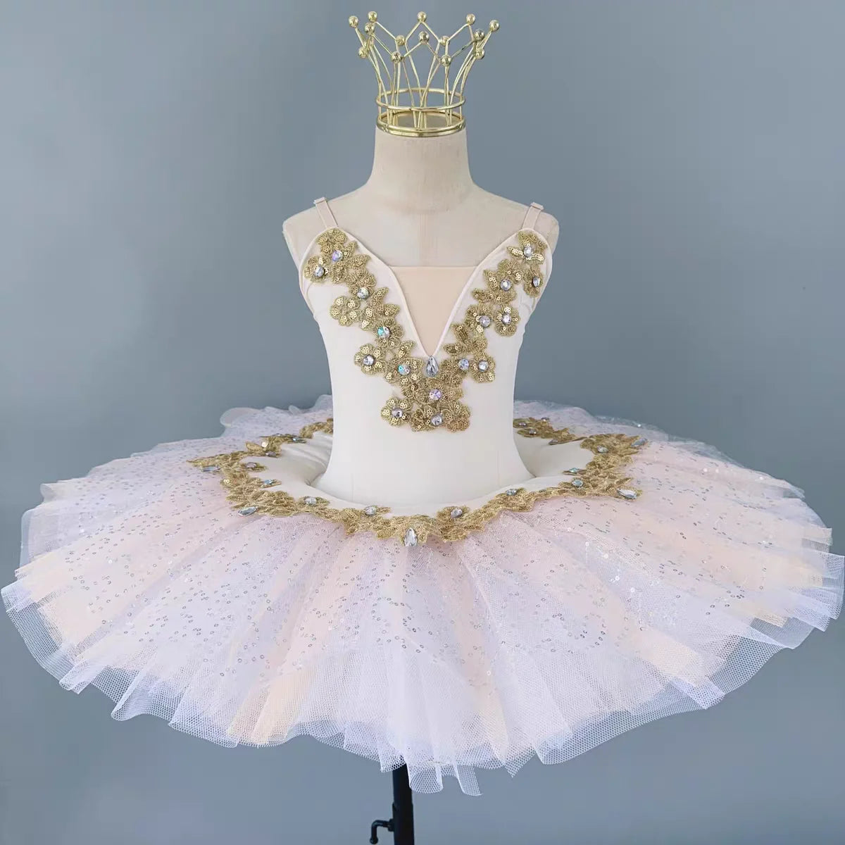 Elegant Little Swan Princess Dress Kids Multi-layer Ballet Tutu Gown Children Professional Stage Performance Wear Toddler Dance