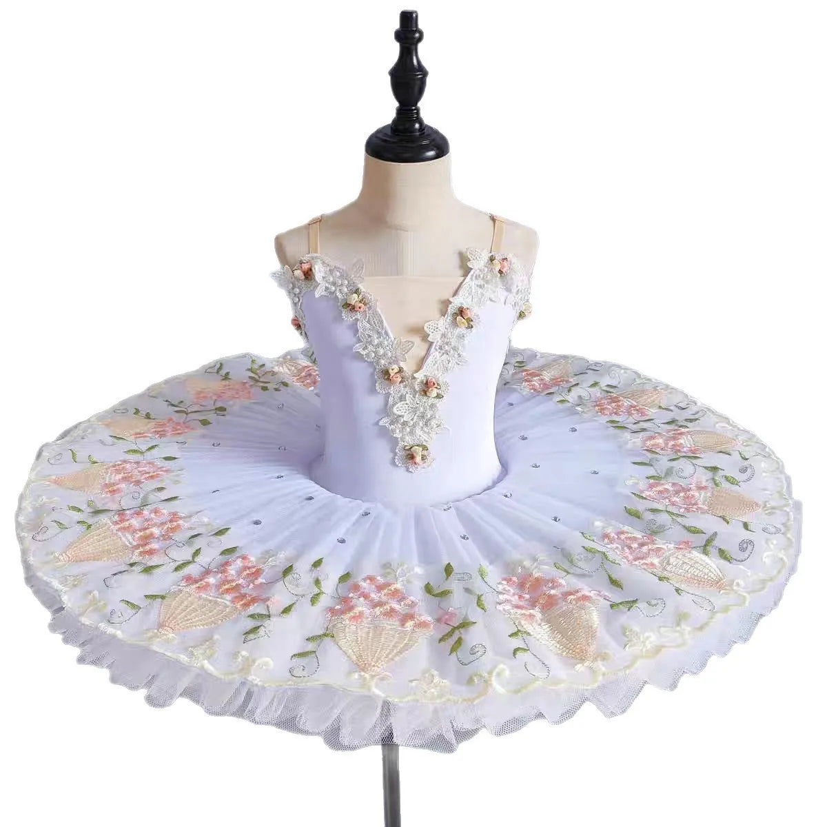 Princess Girls Ballet Dress Kids Camisole Tutu Skirted Leotard Children Professional Stage Performance Gown Dance Wear Outfits