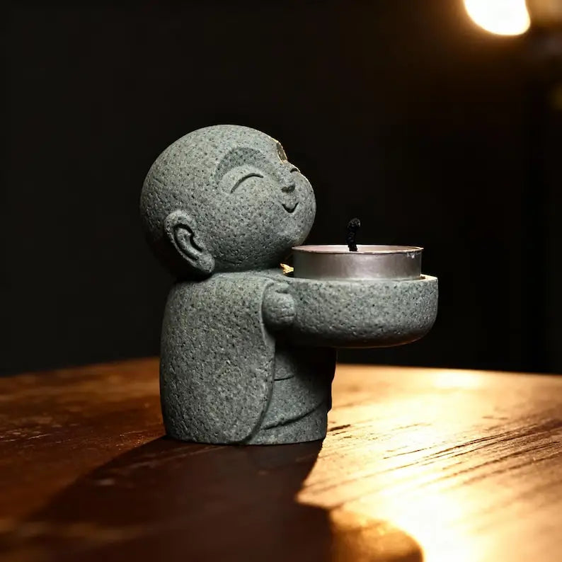 Candle Holder Zen Candle Decor for Meditation & Relaxation