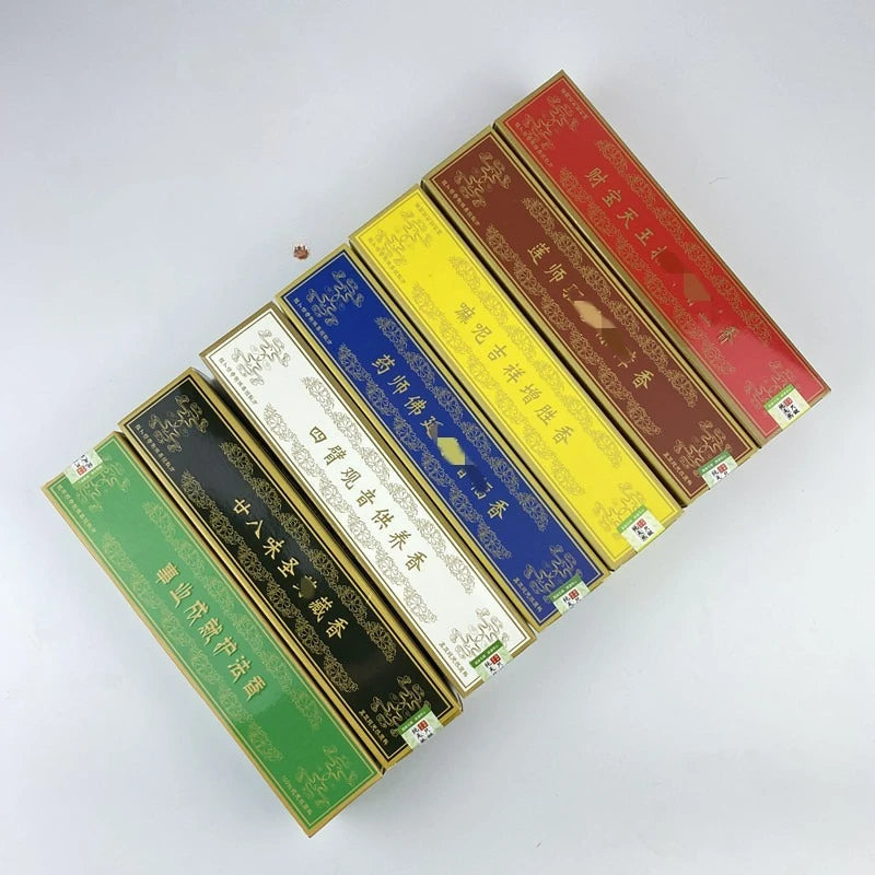 Traditional Tibetan Wealth God Incense Sticks 28 Natural Herbs for Buddhist Prayer Meditation Feng Shui  Home Aroma