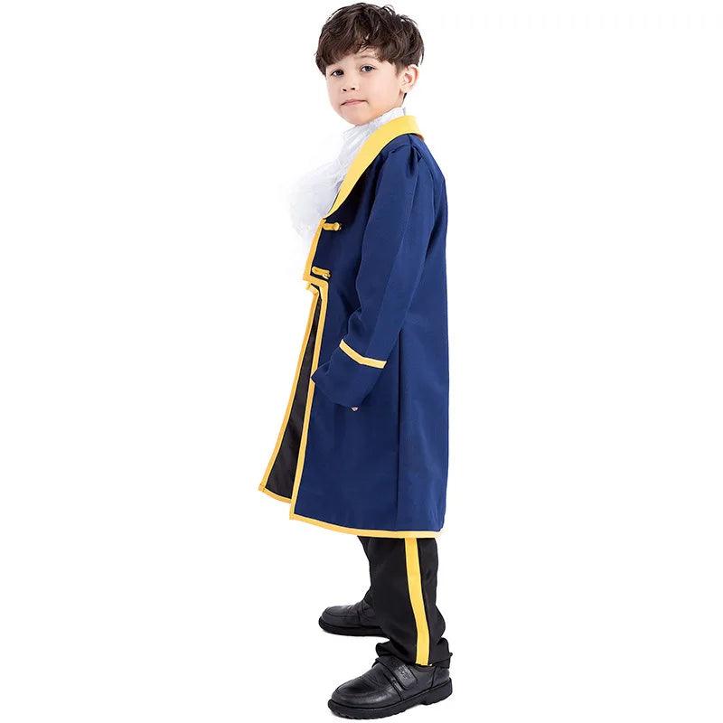 Classic King Prince Costume for Kids Boys Movie Character Cosplay Outfits Children Royal Fancy Dress Halloween Stage Performance