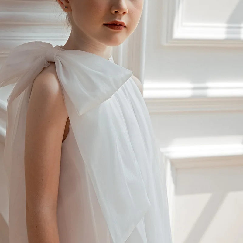 Luxury Layered Cake Girls Princess Dress Elegant Tulle Puffy Gown Children Birthday Party Dress for Flower Girl Wedding Vestidos