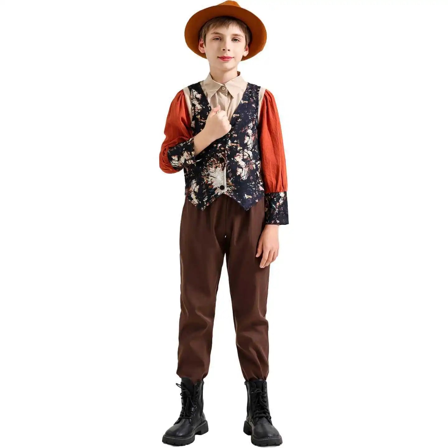 Kids German Oktoberfest Costume kids Bavarian Beer Festival Outfits Children Medieval Retro Stage Performance Halloween Wear