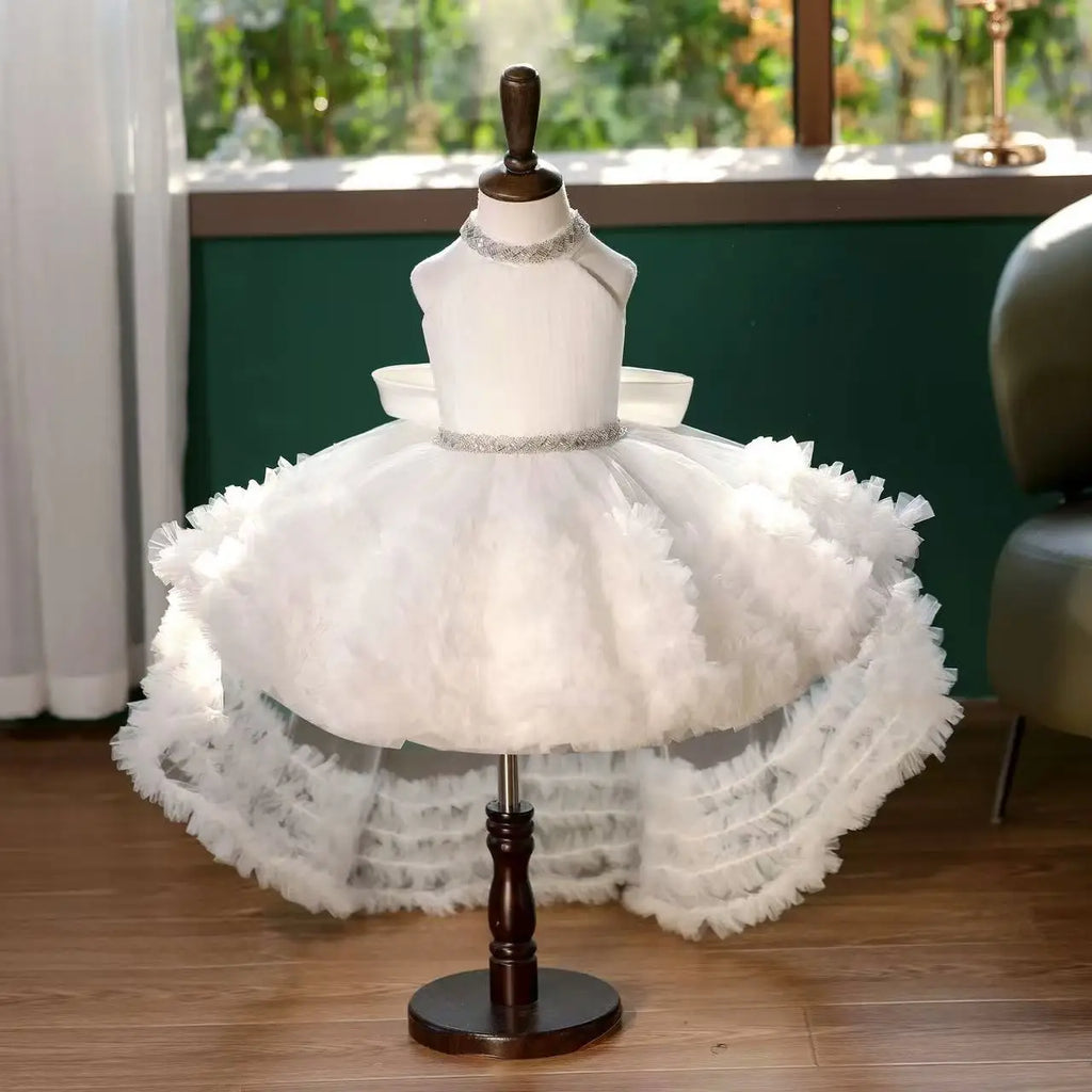 Girls Luxury Evening Gown Kids Princess Dress for Host Catwalk Show Children Piano Performance Outfits Vestidos