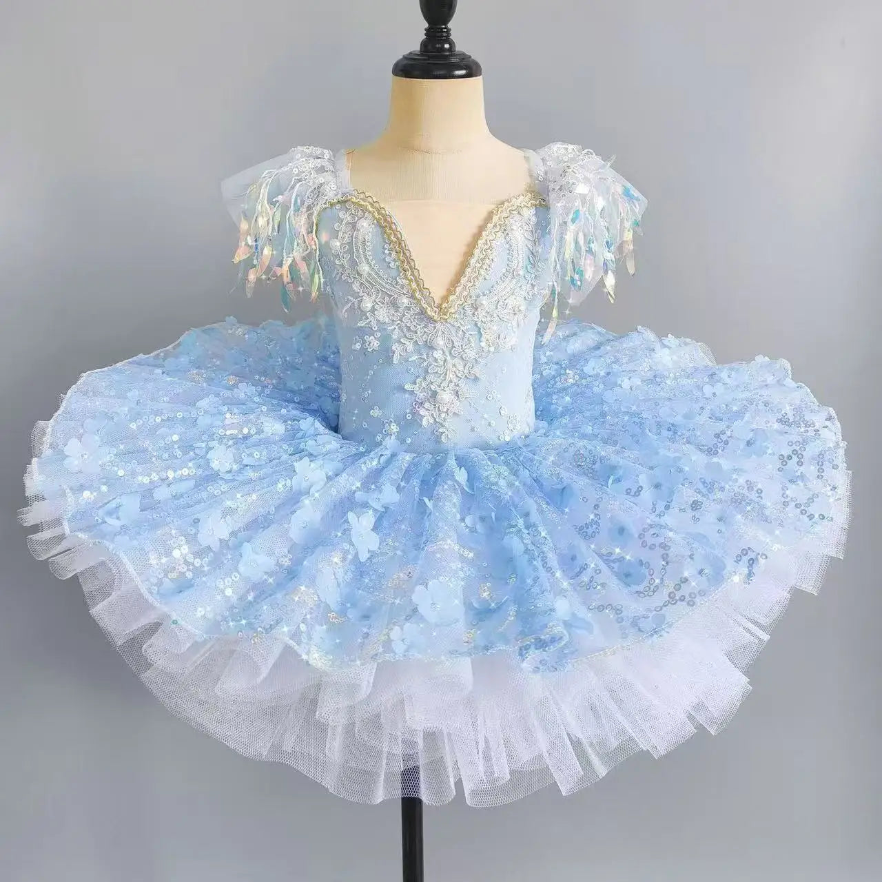rofessional Ballet Tutu for Girls Kids Swan Lake Dance Dress Elegant Puffy Tulle Skirt Child Stage Performance Outfits Vestidos