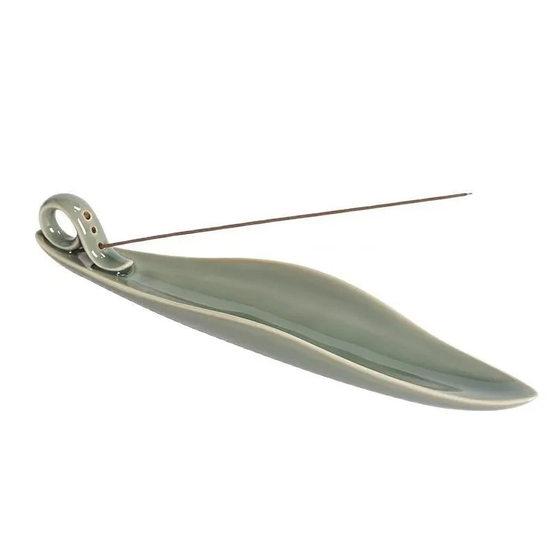 Zen Ceramic Incense Art Piece - Multi-Use Backflow Incense Holder & Fragrance Diffuser for Home Meditation