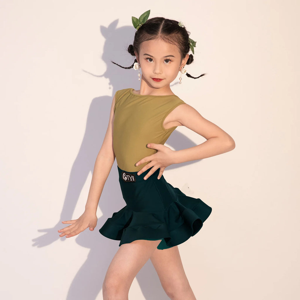 Professional Latin Dance Dress for Girls Grade Examination Standard Dancewear Ballroom Samba Rumba Salsa Performance Vestidos