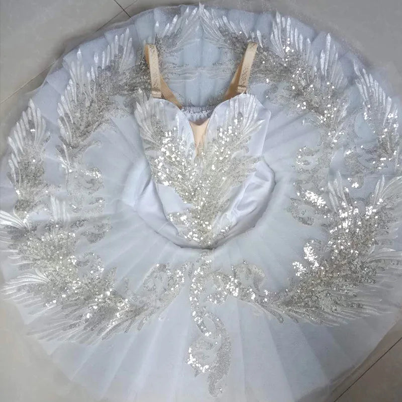 Sweet Repertoire Ballet Tutu Dress Kids Dreamy Stage Performance Outfits Children Elegant Puffy Mesh Dance Wear Princess Gown