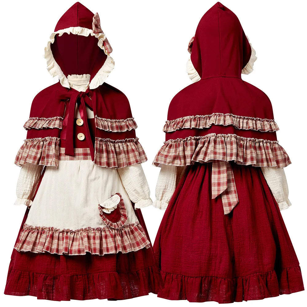 Multi-Color Girls German Oktoberfest Costume Kids Bavarian Dirndl Dress Children Beer Festival Maid Outfit Halloween Party Wear